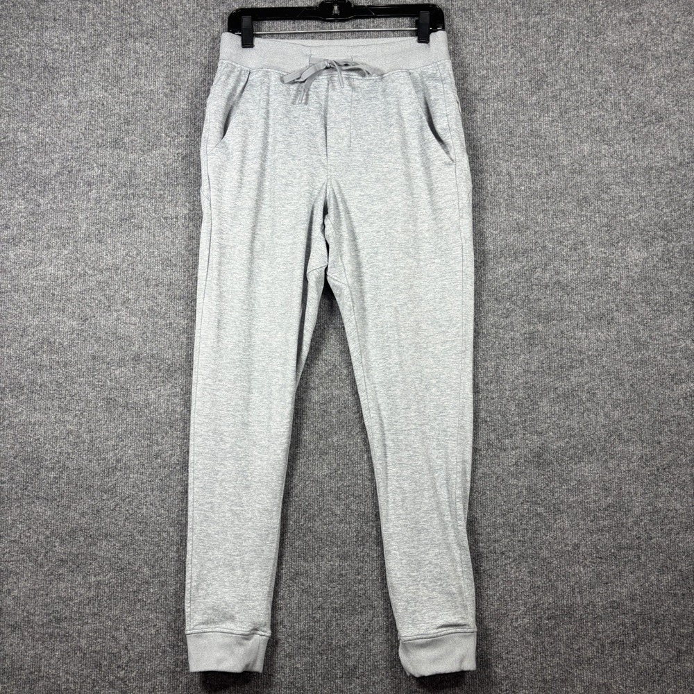 Birddogs Joggers Mens Small Heather Gray Lined Stretch Athletic Pants Drawstring
